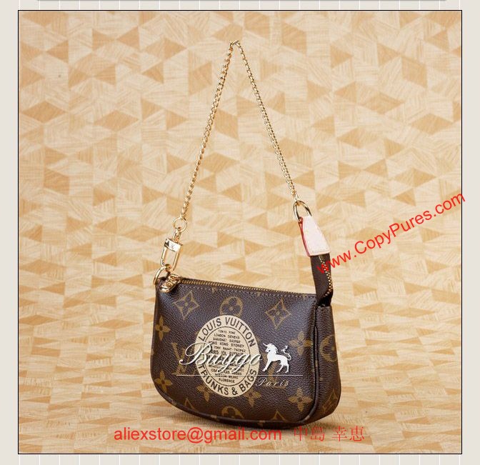 ルイ・ヴィト  モノグラム モノグラムＴ＆Ｂ ミニ・ポシェット・アクセソワール（アクセサリーポーチ） Ｍ６０１５３